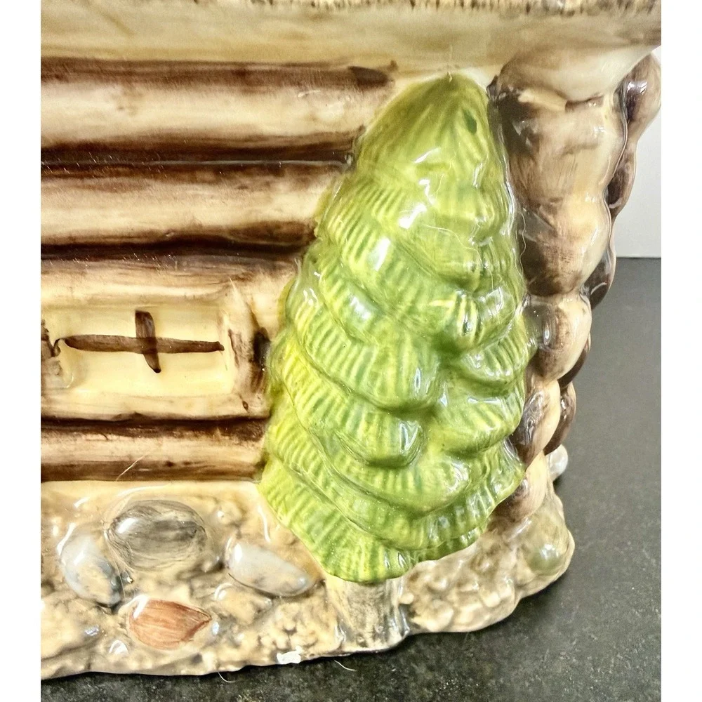 Bass Pro Cookie Jar Hunting Lodge Rustic Cabin Mint Condition